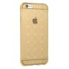 Husa de protectie Rubik pentru iPhone 6/6S, TPU auriu transparent