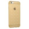 Husa de protectie Rubik pentru iPhone 6/6S, TPU auriu transparent