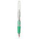 Stilou CNX 100, alimentare pompita, corp plastic transparent, clips metalic argintiu, verde