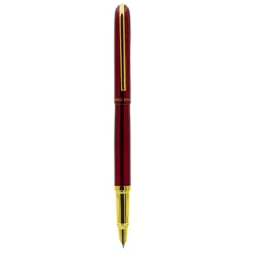   Stilou CNX 8038, penita ascunsa, alimentare pompita, rosu/auriu