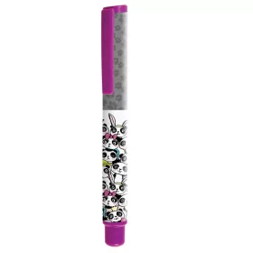   Stilou Cresco GoPen 202000-A, penita iridium, alimentare rezerve, corp plastic, model animale, capac mov