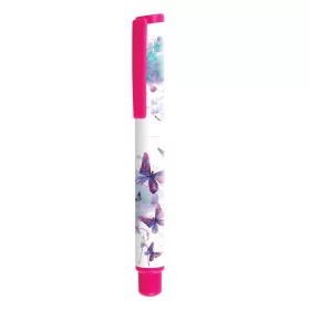   Stilou Cresco GoPen 202000-C, penita iridium, alimentare rezerve, corp plastic, model fluturasi