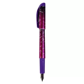   Stilou Cresco Crazy Grafix, penita iridium, alimentare rezerve, corp plastic, mov