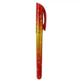   Stilou Cresco Crazy Grafix, penita iridium, alimentare rezerve, corp plastic, portocaliu