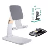 Suport birou Fonken pentru telefon sau tableta, model universal, alb