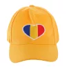 Sapca galbena inima tricolor ROMANIA