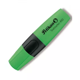 Textmarker Pelikan 490, varf tesit din fetru, 1-4mm, verde