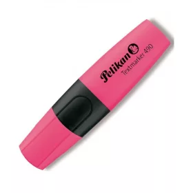 Textmarker Pelikan 490, varf tesit din fetru, 1-4mm, roz