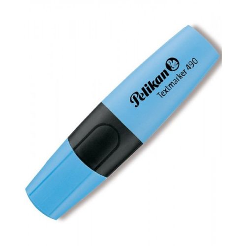 Textmarker Pelikan 490, varf tesit din fetru, 1-4mm, albastru