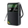 Radio portabil AM/FM/SW JOC TG-77, iesire jack 3.5 mm, acumulator 2000 mAH, cablu Type-C, negru
