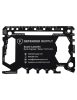 Card multifunctional de supravietuire 23 in 1, husa inclusa, negru