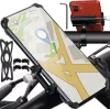 Suport telefon pentru bicicleta Trizand U18282, aliaj aluminiu, reglabil, negru