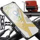 Suport telefon pentru bicicleta Trizand U18282, aliaj aluminiu, reglabil, negru