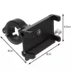 Suport telefon pentru bicicleta Trizand U18282, aliaj aluminiu, reglabil, negru
