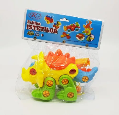 Jucarie demontabila Echipa Istetilor, surubelnita inclusa, Dinozaur 2