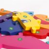 Jucarie educativa, puzzle 3D din lemn incastru, 11 piese, fetita