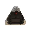 Triunghi semnalizare  si lampa lucru WH-6609, led COB, incarcare solara, negru/argintiu