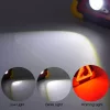 Triunghi semnalizare  si lampa lucru WH-6609, led COB, incarcare solara, negru/argintiu