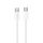 Cablu de date si incarcare Hoco X105, Type-C to Type-C, PD60W, QC3.0, 3A, 1 m, cablu impletit, incarcare rapida, alb