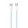 Cablu de date si incarcare Hoco X105, Type-C to Type-C, PD60W, QC3.0, 3A, 1 m, cablu impletit, incarcare rapida, albastru