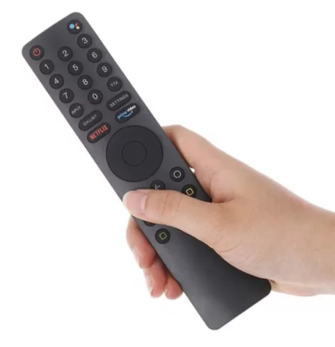 Telecomanda bluetooth Xiaomi Mi TV / Stick / Box XMRM-010, functie vocala, Netflix, Prime Video, neagra