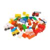”Brigada pompierilor”, set de jucării cu piese din lemn, 47 piese