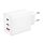 Incarcator telefon ZK-15, 65W, 2 porturi PC/Type-C + 1 port USB, incarcare super rapida, alb