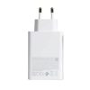 Incarcator telefon ZK-15, 65W,  2 porturi PC/Type-C + 1 port USB, incarcare super rapida, alb