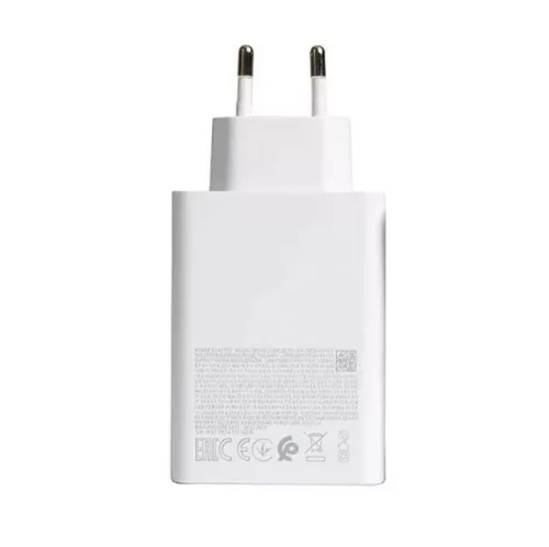 Incarcator telefon ZK-15, 65W,  2 porturi PD/Type-C + 1 port USB, incarcare super rapida, alb