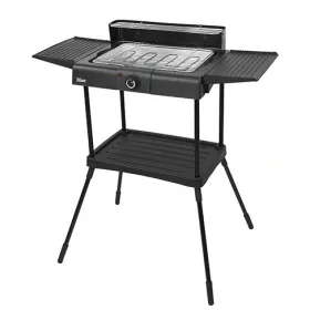   Gratar electric cu picior ZİLAN ZLN-3789, 2400 W, termostat reglabil, negru