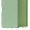 Husa Apple iPhone 13 Pro Max Luxury Silicone, catifea in interior, protectie camera, verde maslina