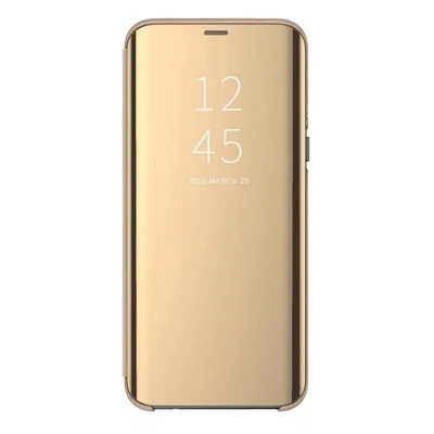 Husa Huawei P40 Lite E Mirror Clear View, aurie