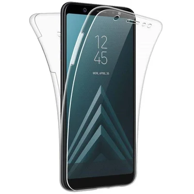 Husa Full TPU 360° pentru Samsung Galaxy J6 Plus 2018 (fata + spate), transparenta