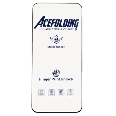 Folie de sticla Samsung Galaxy S21 Plus, ACE Folding Full Glue, deblocare amprenta, margini negre