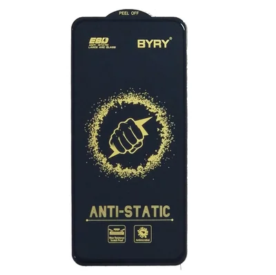 Folie sticla Samsung Galaxy S25 Ultra, BYRY Antistatic ESD, deblocare amprenta, margini negre