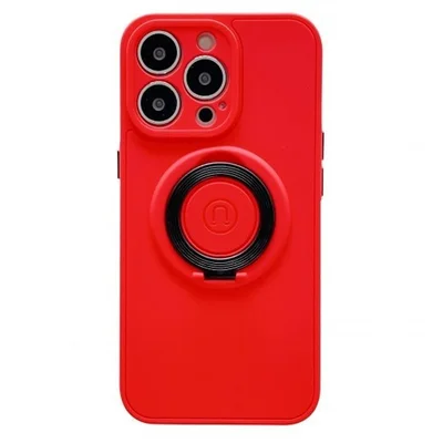 Husa protectie MagSafe TPU pentru Apple iPhone 13 Mini, protectie camere, rosie