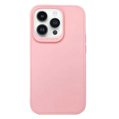 Husa protectie Apple iPhone 16 Pro, Matt TPU My Choice, silicon moale, roz pal