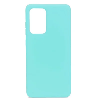 Husa Samsung Galaxy A52 4G/5G Matt TPU, silicon moale, turcoaz