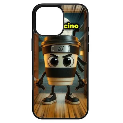 Husa protectie Apple iPhone 15 Pro Max, Colorful Aluminium TPU, design Cappuccino Assassino