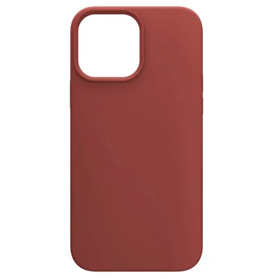 Husa Apple iPhone 13, Luxury Silicone, catifea in interior, rosu burgundy