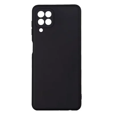 Husa Samsung Galaxy A22 4G, Luxury Silicone, catifea in interior, protectie camere, negru