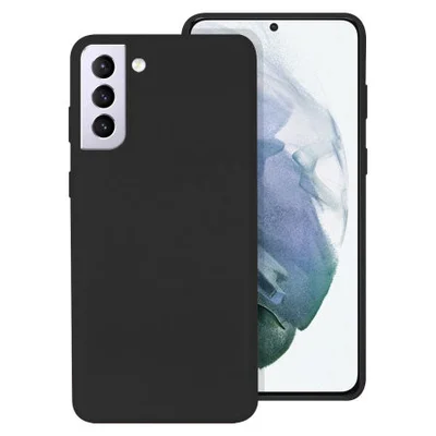 Husa Samsung Galaxy S21 5G, Luxury Silicone, catifea in interior, neagra