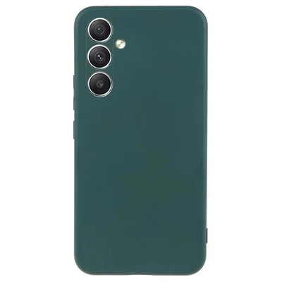 Husa Samsung Galaxy A25, Matt TPU, silicon moale, verde forrest
