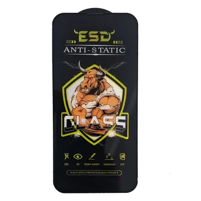 Folie sticla Apple iPhone 16e, Full Glue Bull Antistatic, ESD, margini negre
