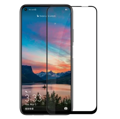 Folie sticla Huawei P40 Lite, Full Glue Glass, margini negre