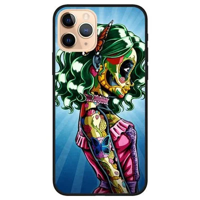 Husa de protectie pentru Apple iPhone 11 Pro, hibrid TPU + PC, model Future Woman