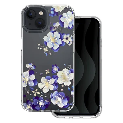 Husa Apple iPhone 16 Plus, IMD Print Case, TPU flexibil, transparent, Floral
