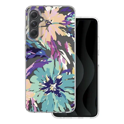 Husa Samsung Galaxy S24, IMD Print Case, TPU flexibil, transparent, Splash