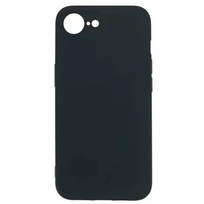 Husa Apple iPhone 16e, Luxury Silicone, catifea in interior, neagra