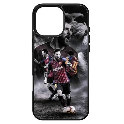 Husa protectie Apple iPhone 16, Colorful Aluminium TPU, design Messi 2